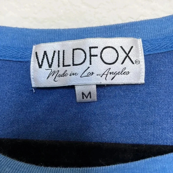 Wildfox LE WEEKEND Blue Baggy Beach Jumper - Picture 4 of 5